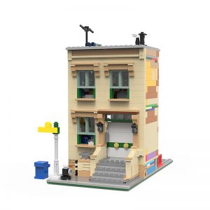 Modular Building Moc 56256 Sesame Street By Benbuildslego Mocbrickland (5)