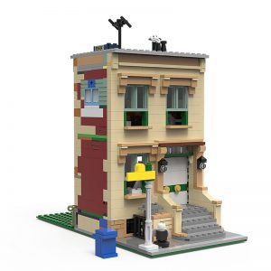 Modular Building Moc 56256 Sesame Street By Benbuildslego Mocbrickland (6)