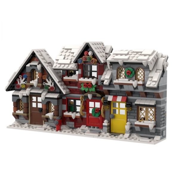 Modular Building Moc 58700 79497 Winter Christmas House Mocbrickland (6)