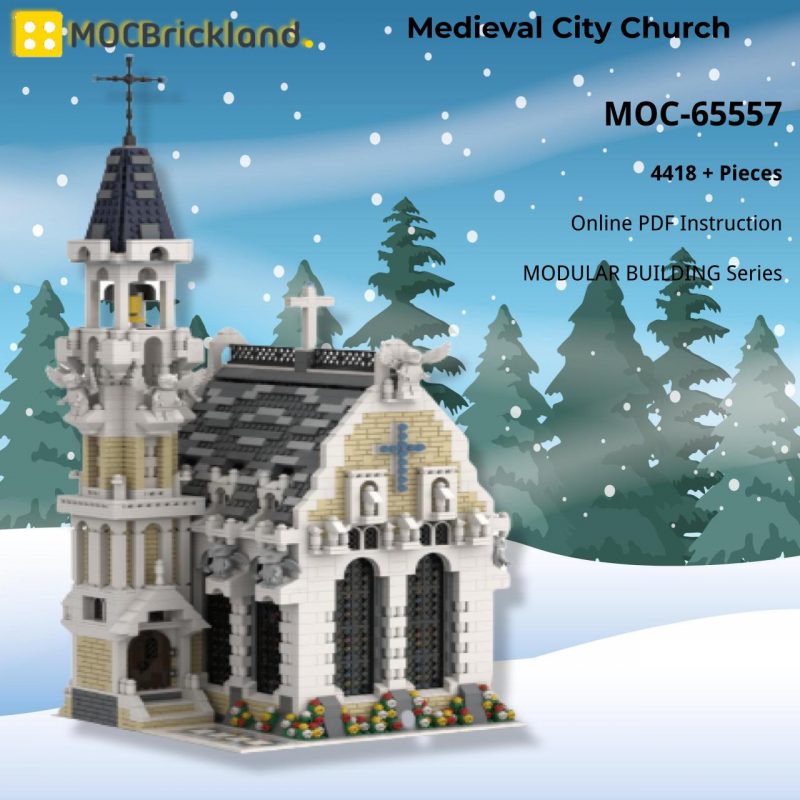 MOCBRICKLAND MOC-65557 Medieval City Church