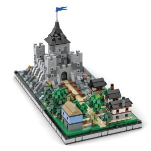 Modular Building Moc 89806 Medieval Castle By Mini Custom Set Mocbrickland (1)