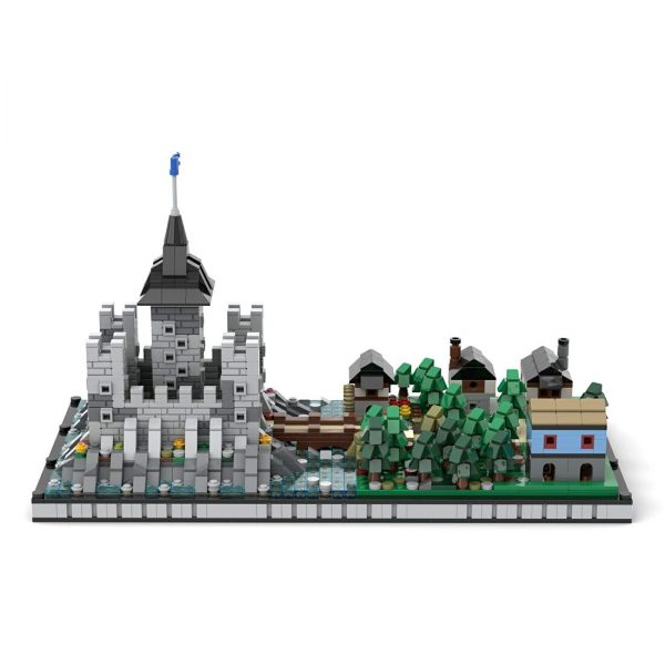 Modular Building Moc 89806 Medieval Castle By Mini Custom Set Mocbrickland (7)