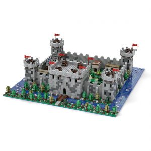 Modular Building Moc 89807 Medieval Castle By Mini Custom Set Mocbrickland (1)