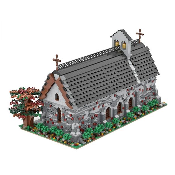 Modular Building Moc 89810 Medieval Church By Mini Custom Set Mocbrickland (2)