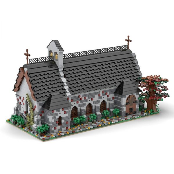 Modular Building Moc 89810 Medieval Church By Mini Custom Set Mocbrickland (5)