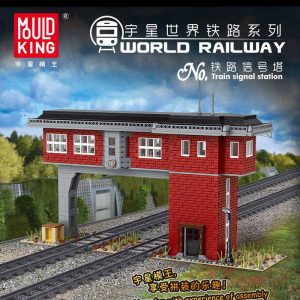 Mouldking 12009 World Railway Train Signal Station