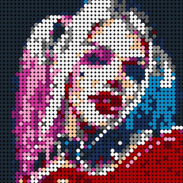 Movie Moc 89785 Harley Quinn Pixel Art Mocbrickland (1)