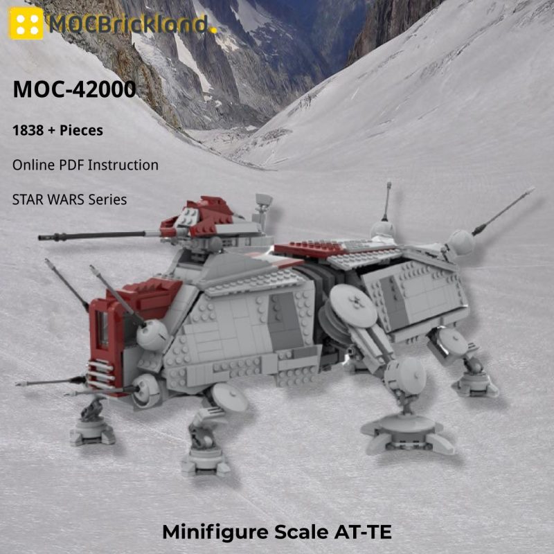 MOCBRICKLAND MOC-42000 Minifigure Scale AT-TE