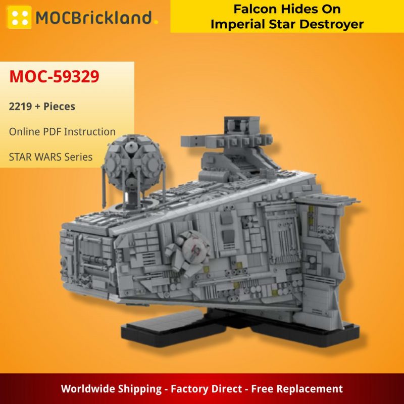 MOCBRICKLAND MOC-59329 Falcon Hides On Imperial Star Destroyer