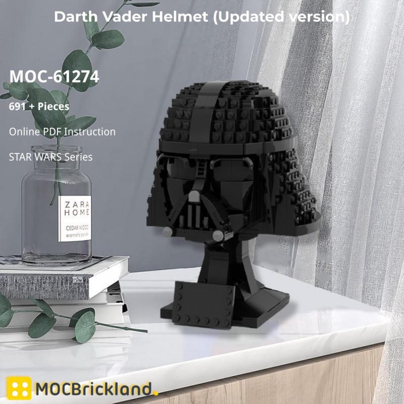 MOCBRICKLAND MOC-61274 Darth Vader Helmet (Updated version)