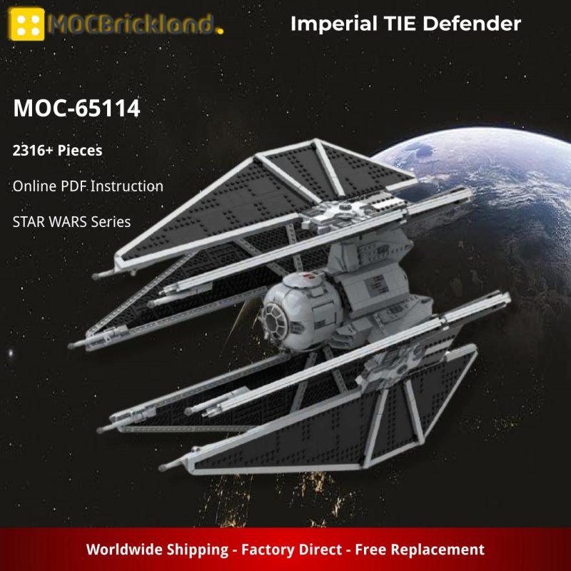 MOCBRICKLAND MOC-65114 Imperial TIE Defender