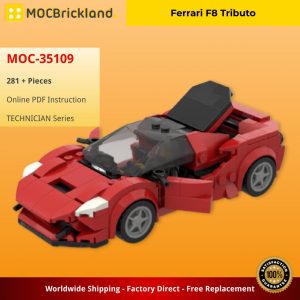 Technician Moc 35109 Ferrari F8 Tributo By Legotuner33 Mocbrickland (2)