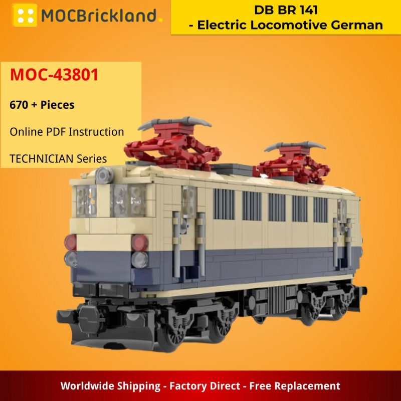 MOCBRICKLAND MOC-43801 DB BR 141 – Electric Locomotive German