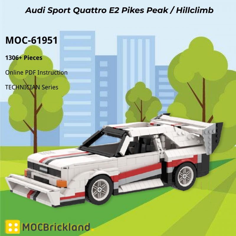 MOCBRICKLAND MOC-61951 Audi Sport Quattro E2 Pikes Peak / Hillclimb
