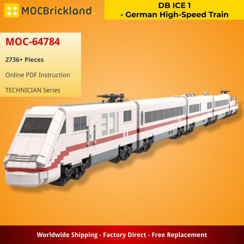 MOCBRICKLAND MOC-64784 DB ICE 1 – German High-Speed Train