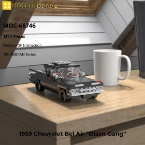 Technician Moc 68746 1959 Chevrolet Bel Air Olsen Gang By Brickhead 07 Mocbrickland