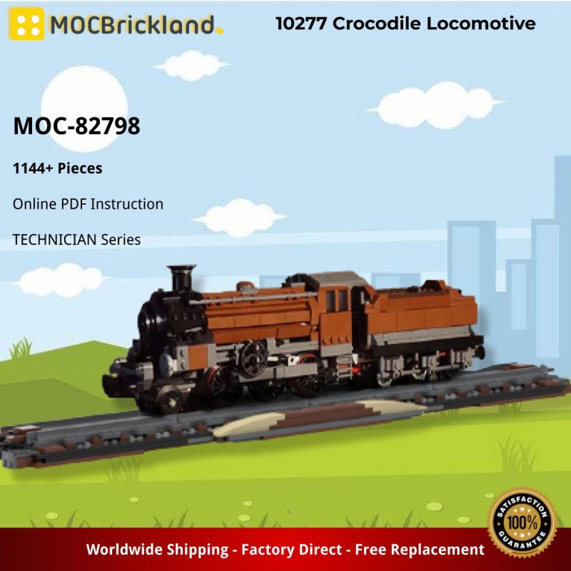 MOCBRICKLAND MOC-82798 10277 Crocodile Locomotive