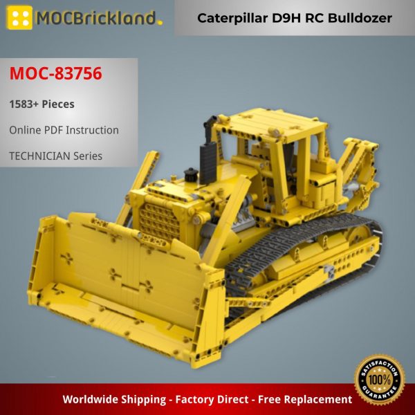 Technician Moc 83756 Caterpillar D9h Rc Bulldozer By Mani91 Mocbrickland (2)