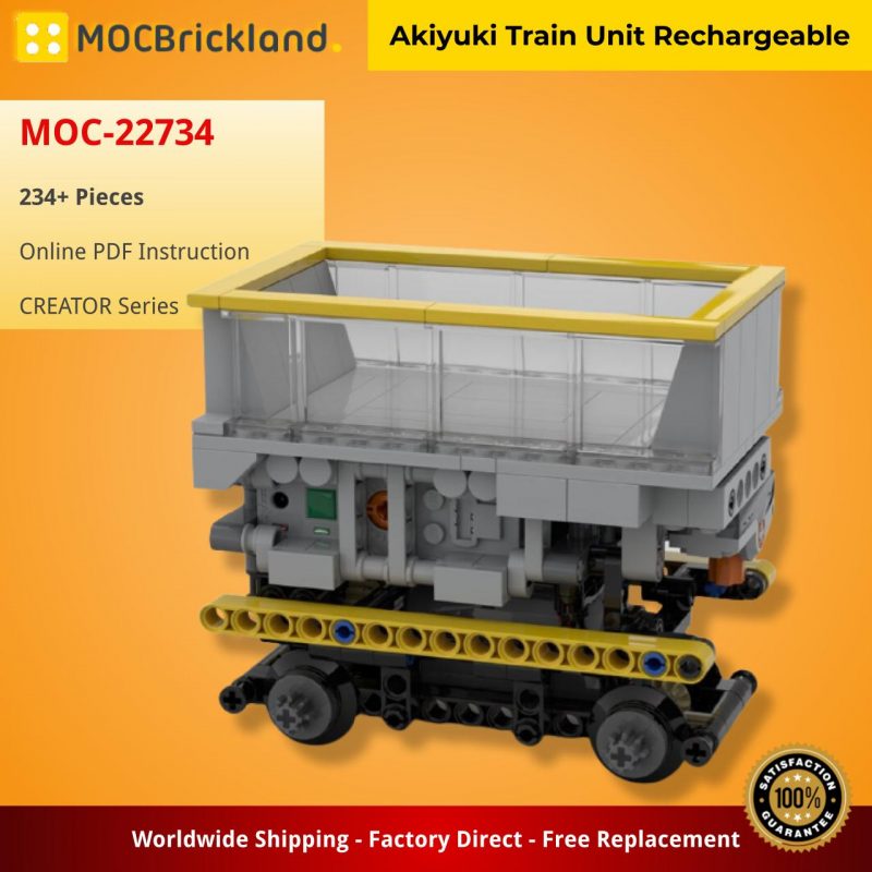 MOCBRICKLAND MOC-22734 Akiyuki Train Unit Rechargeable