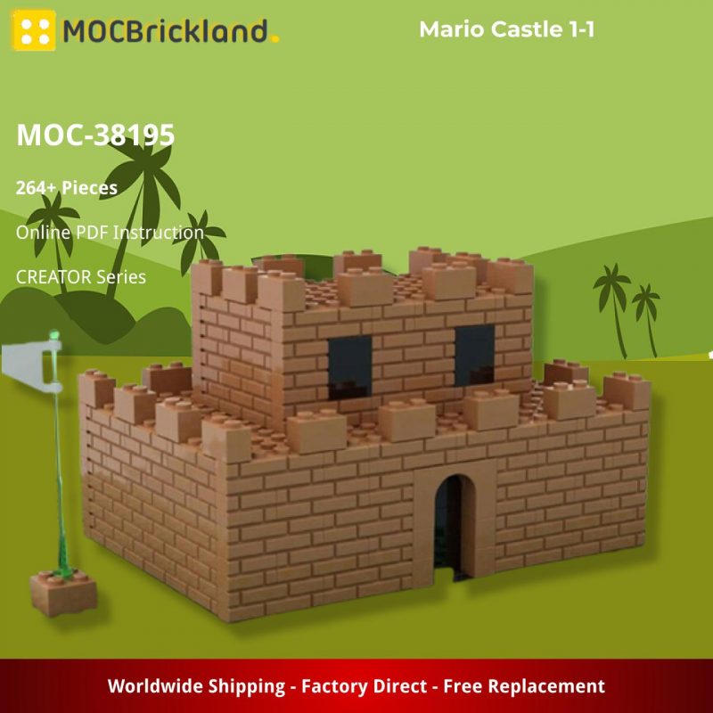 MOCBRICKLAND MOC-38195 Mario Castle 1-1