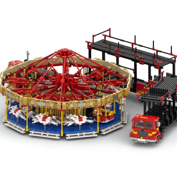 Creator Moc 73320 Fairground Carousel By Gdale Mocbrickland (1)