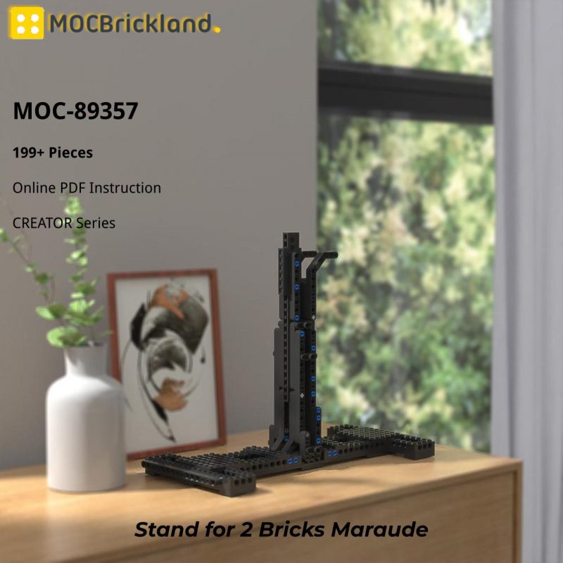 MOCBRICKLAND MOC-89357 Stand for 2 Bricks Maraude