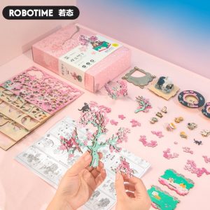 Creator Robotime Am409 Cherry Blossom Tree (9)