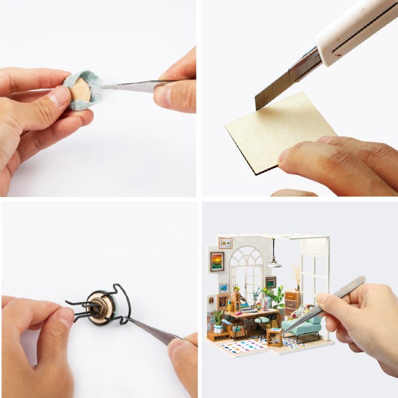 Robotime DGM01-DGM06 DIY Wooden Miniature