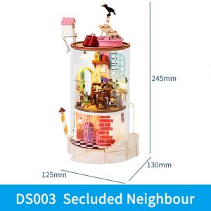 Creator Robotime Ds001 Ds004 Dollhouse Gift Mysterious World Series (6)