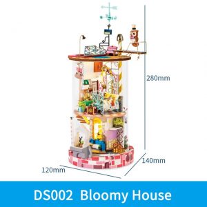 Creator Robotime Ds001 Ds004 Dollhouse Gift Mysterious World Series (7)
