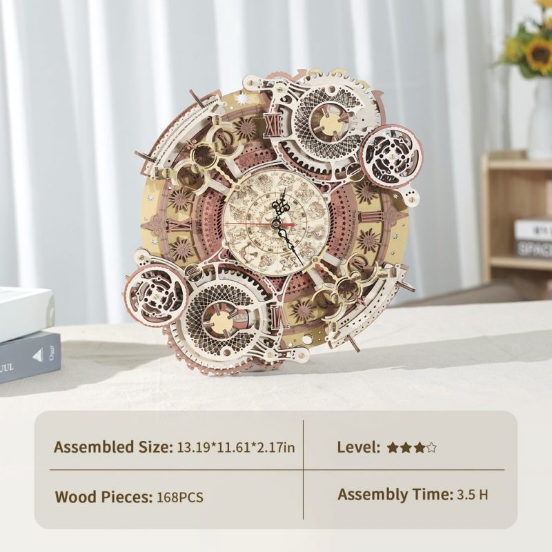 Robotime LC601-LC801 3D Wooden Zodiac Clock