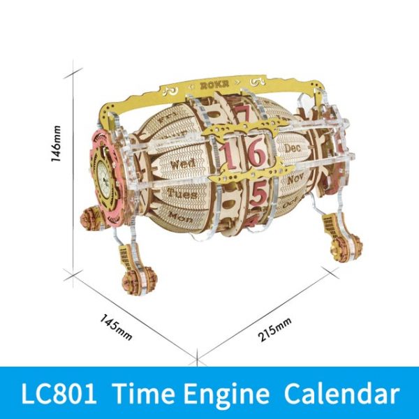 Creator Robotime Lc601 Lc801 3d Wooden Zodiac Wall Clock (13)