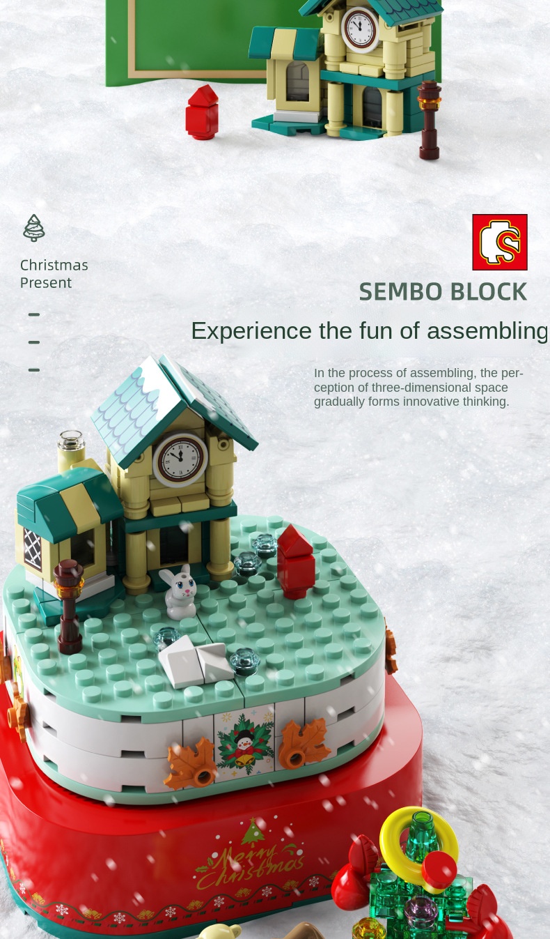 SEMBO 601162 Snowman Christmas Music Box