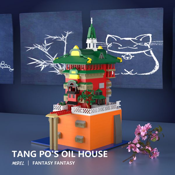 Movie Moc 89772 Tang Po's Oil House Mocbrickland (1)