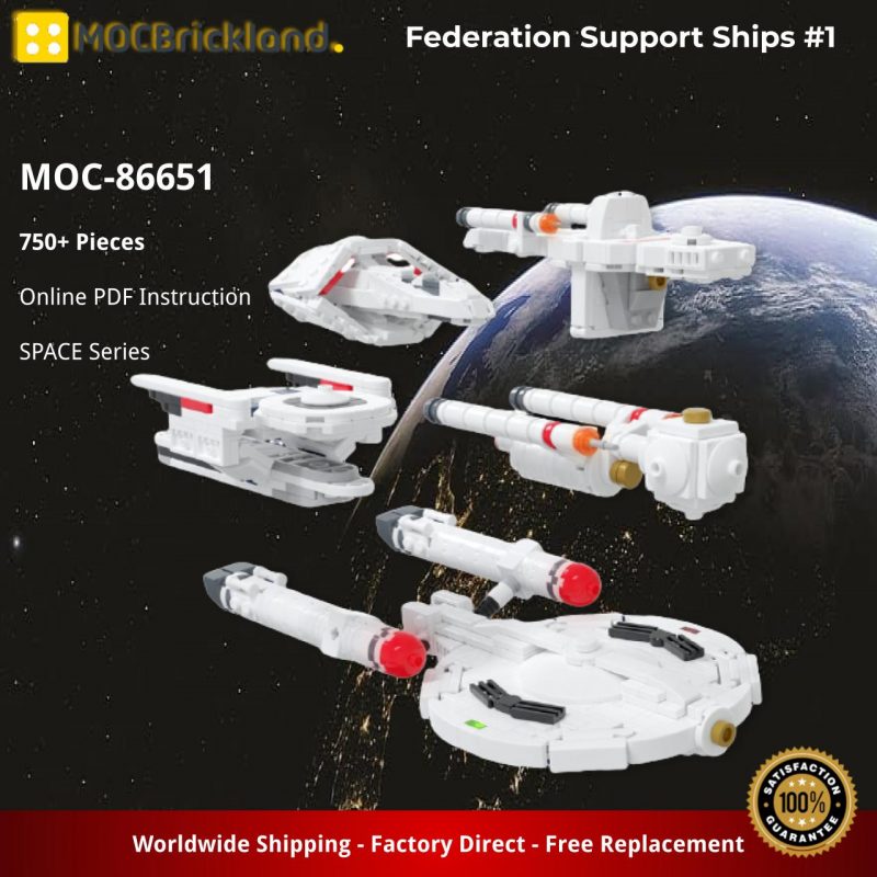 MOCBRICKLAND MOC-86651 Federation Support Ships #1