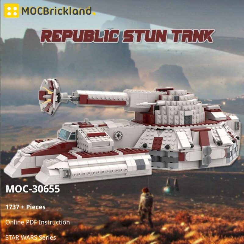 MOCBRICKLAND MOC-30655 Republic Stun Tank
