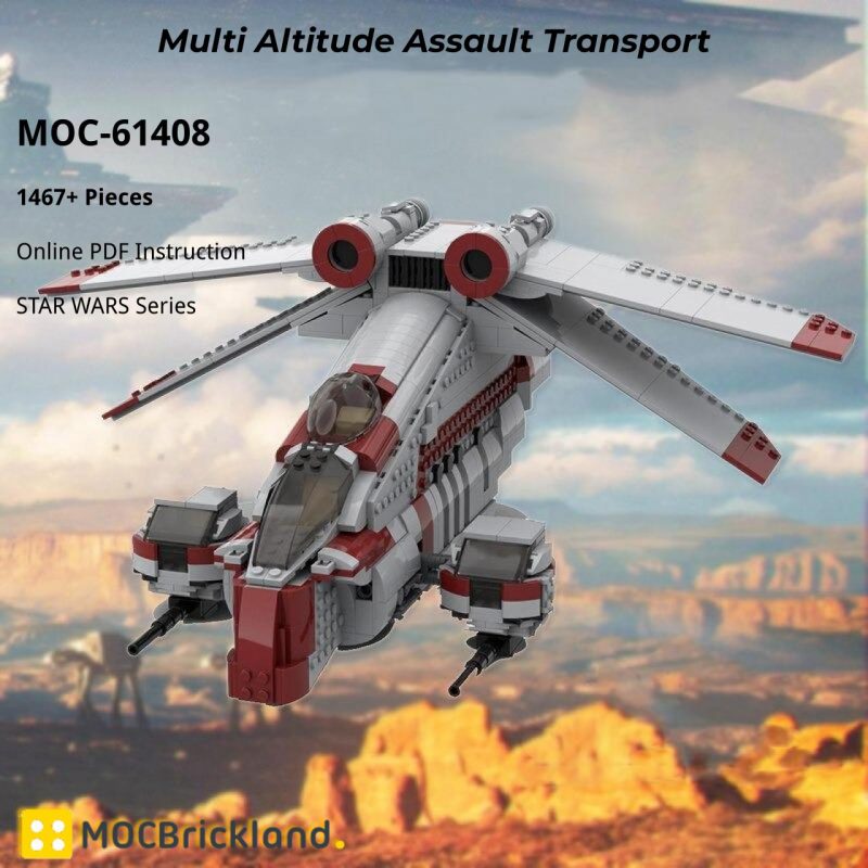 MOCBRICKLAND MOC-61408 Multi Altitude Assault Transport