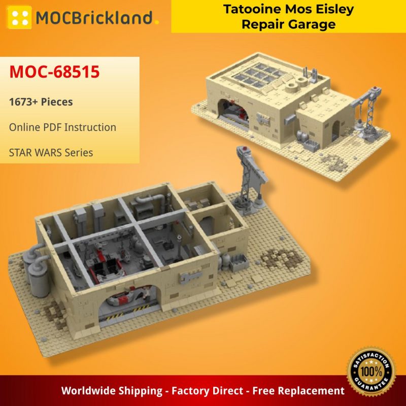 MOCBRICKLAND MOC-68515 Tatooine Mos Eisley Repair Garage