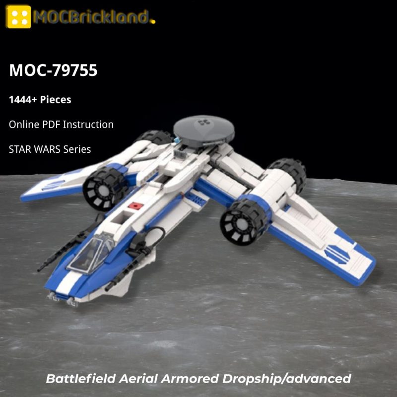 MOCBRICKLAND MOC-79755 Battlefield Aerial Armored Dropship/advanced