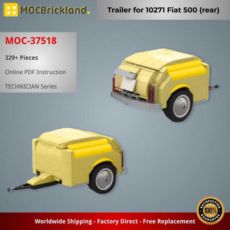 MOCBRICKLAND MOC-37518 Trailer for 10271 Fiat 500 (rear)
