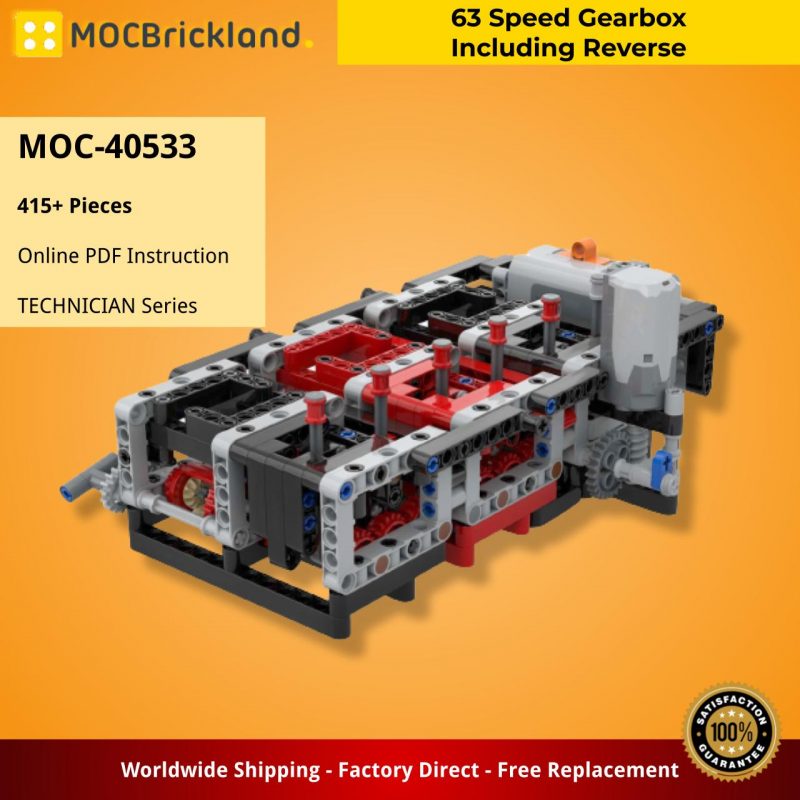MOCBRICKLAND MOC-40533 63 Speed Gearbox Including Reverse