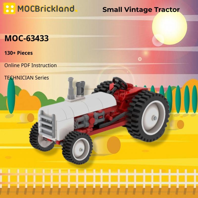 MOCBRICKLAND MOC-63433 Small Vintage Tractor