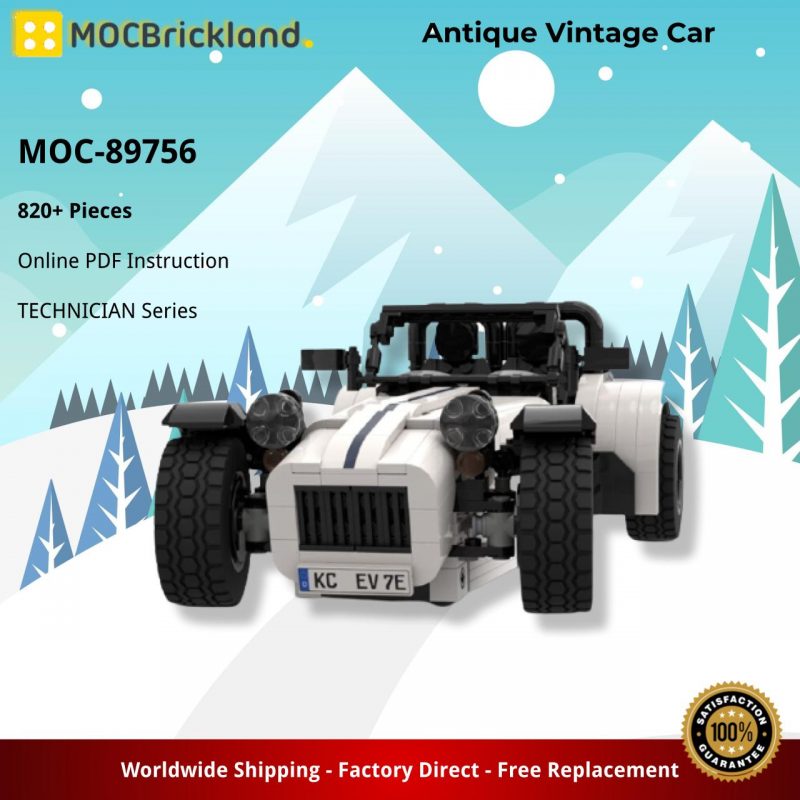 MOCBRICKLAND MOC-89756 Antique Vintage Car