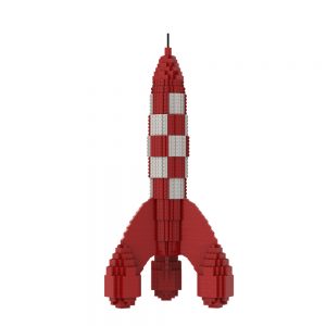Mocbrickland Moc 14576 Tintin Rocket (1)