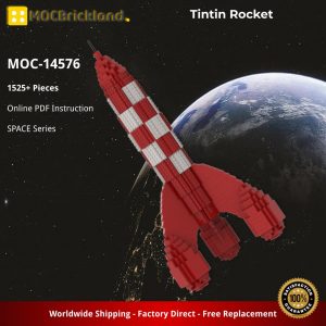 Mocbrickland Moc 14576 Tintin Rocket (2)
