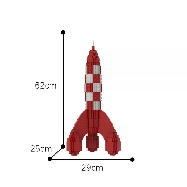 Mocbrickland Moc 14576 Tintin Rocket (3)