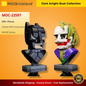 Mocbrickland Moc 22597 Dark Knight Bust Collection (3)
