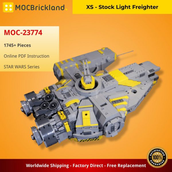 Mocbrickland Moc 23774 Xs Stock Light Freighter (3)