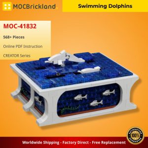 Mocbrickland Moc 41832 Swimming Dolphins (2)