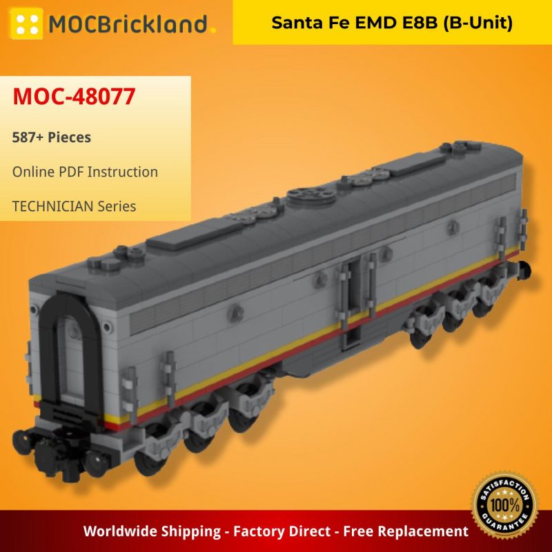 MOCBRICKLAND MOC-48077 Santa Fe EMD E8B (B-Unit)